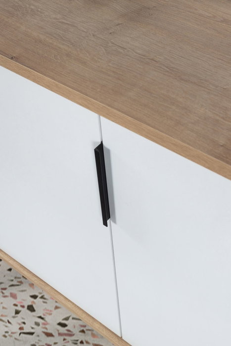Hanah Home Sırma 4815 Consola Roble Zafiro y Blanco